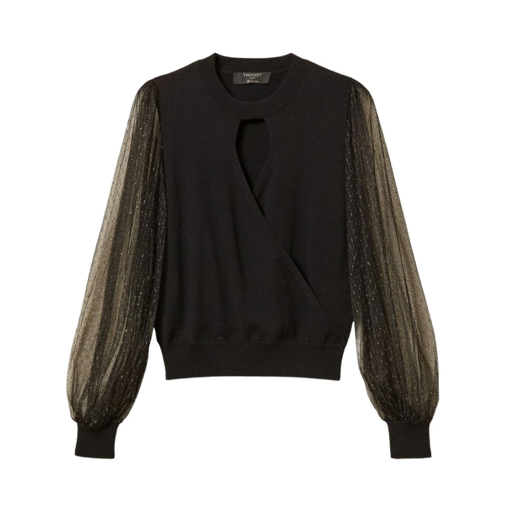 Twinset Donna Nero Maglie, Xs, New,