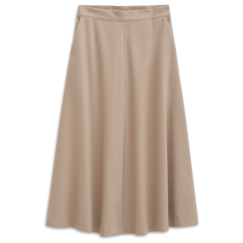 Bugatti Women's Beige Elastic Viscose Midi Skirt