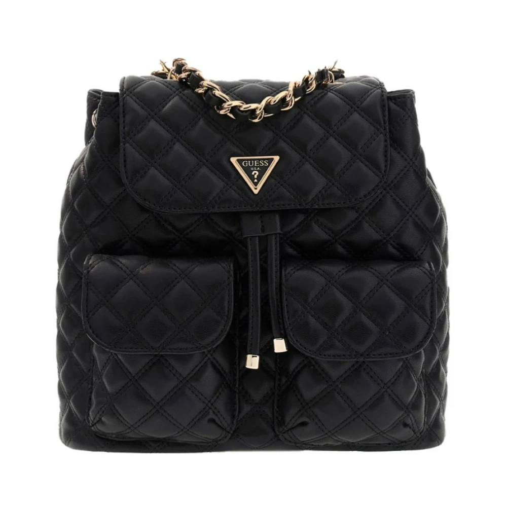 Guess Black Backpacks, Female, One Size, Backpack
