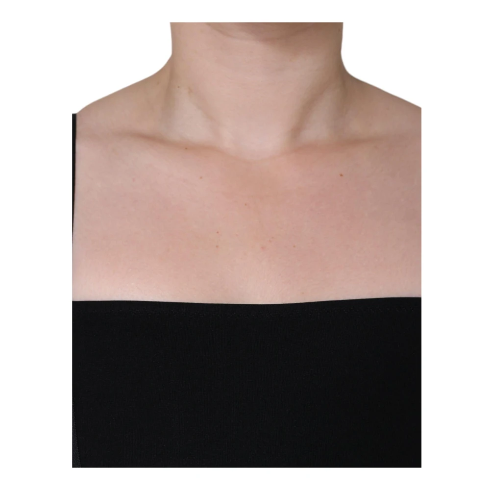 Dolce & Gabbana Zwarte Sheath Midi Jurk met Rits Black Dames
