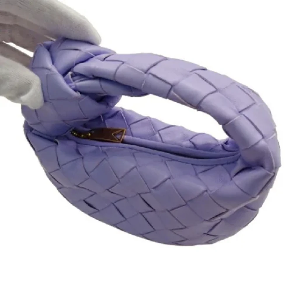 Bottega Veneta Vintage Pre-owned Leather handbags Purple Dames
