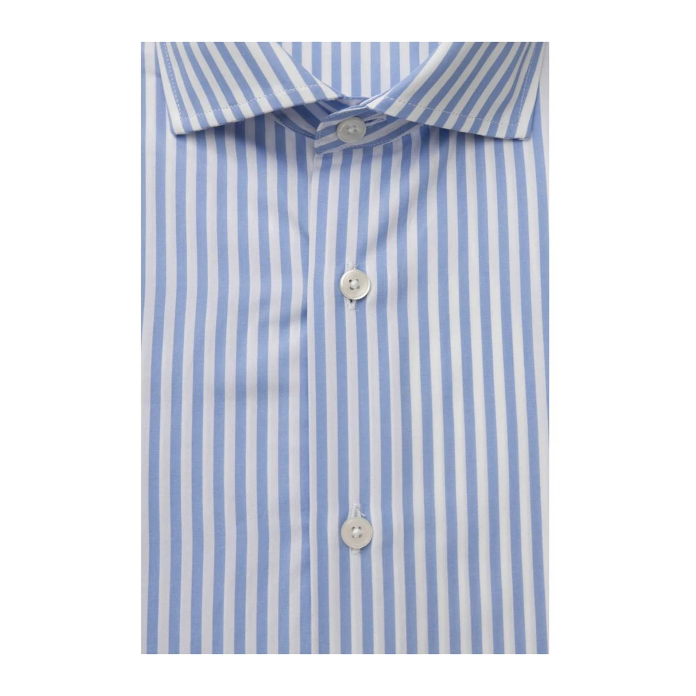 Bagutta Katoenen overhemd met Franse kraag Blue Heren