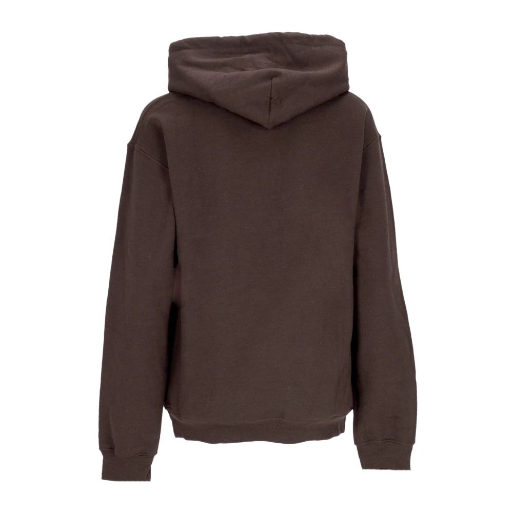 Obey Vogel Old School Hoodie Pullover Brown Dames