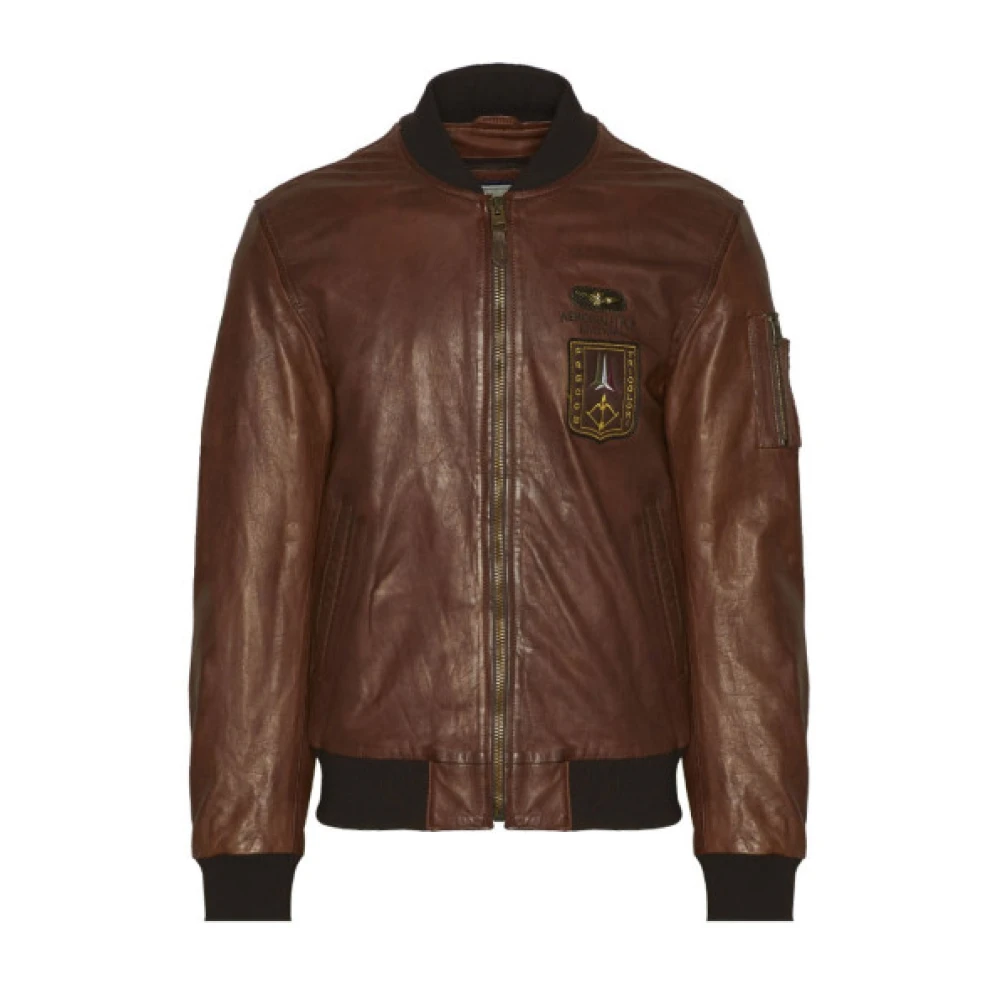 Jackets > Leather Jackets - - Aeronautica Militare - Modalova