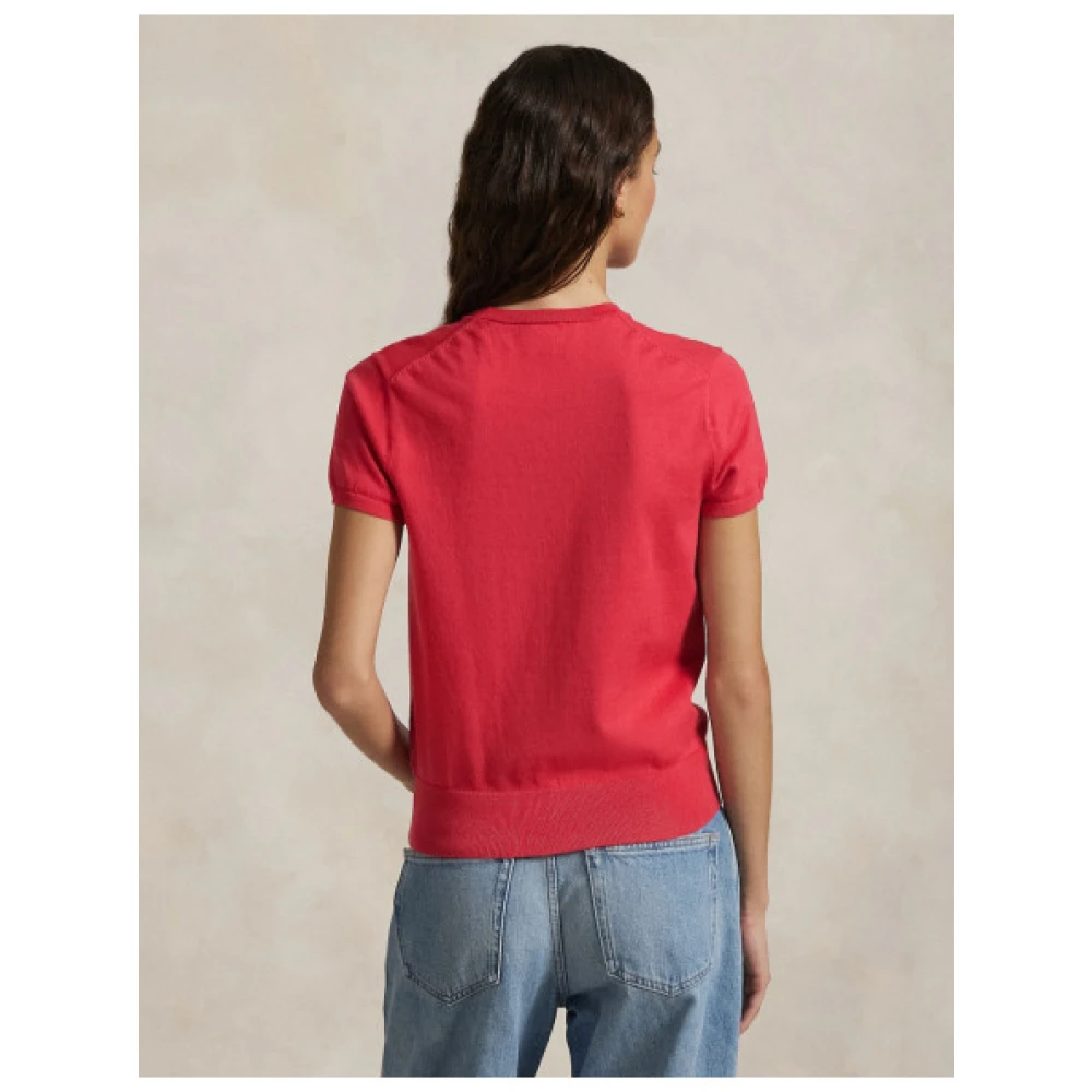 Polo Ralph Lauren Kortemouw katoenmix trui Red Dames