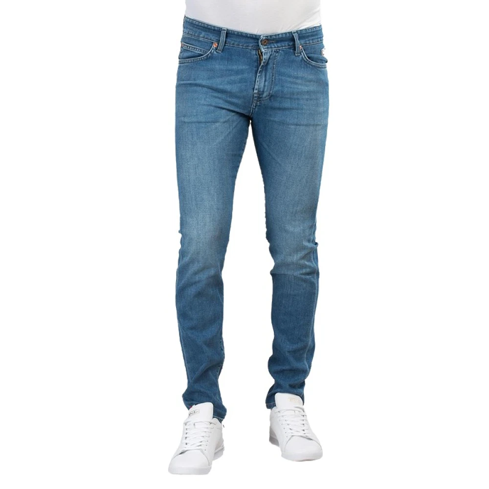 Roy Roger's Men's Blue 517 Jeans - Slim Fit Jeans - W32 - Jeans