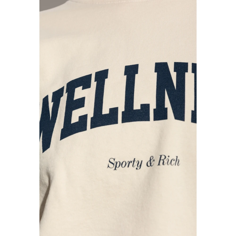 Sporty & Rich Gedrukte sweatshirt Beige Dames