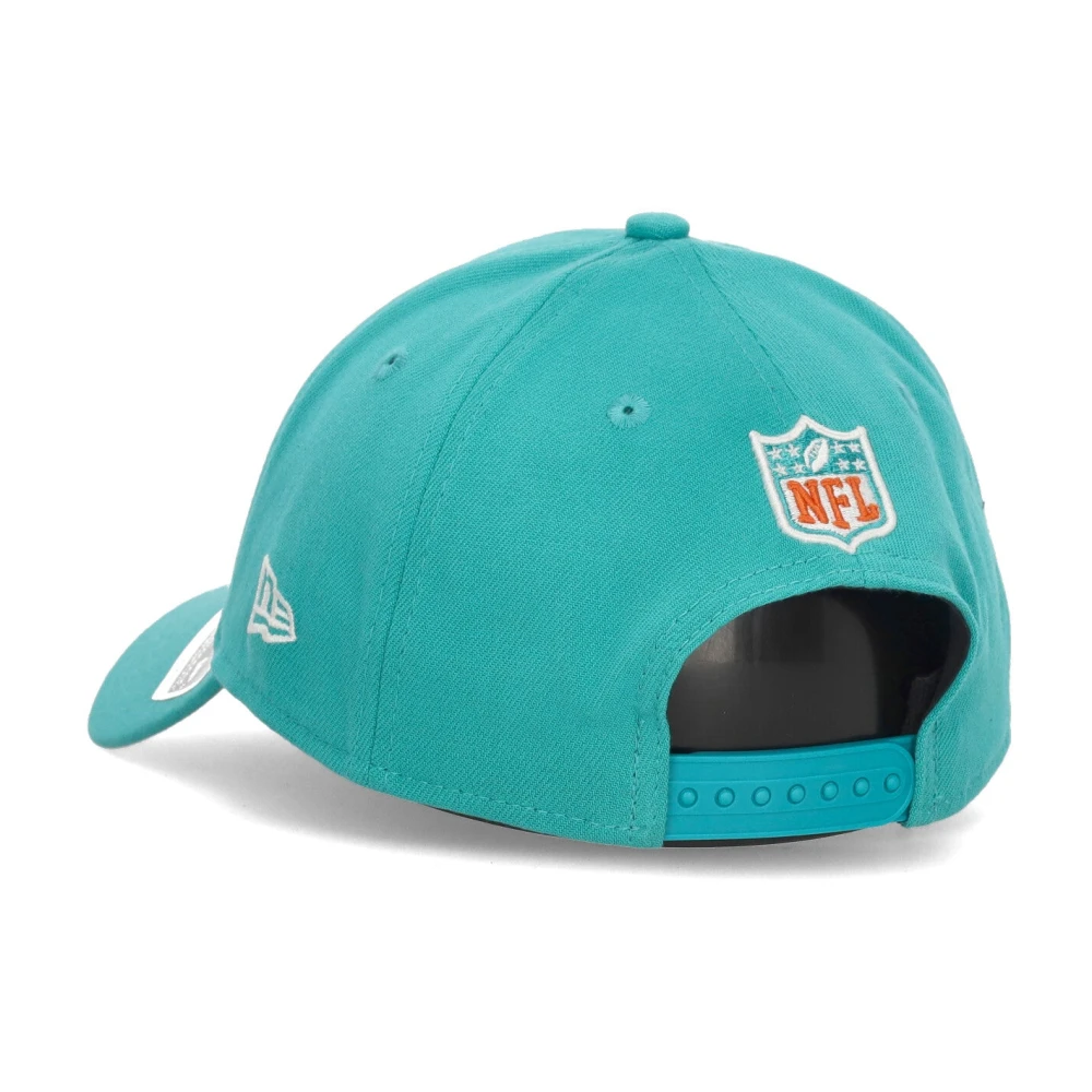 new era Miami Dolphins NFL Draft Curvy Visor Hat Blue Unisex