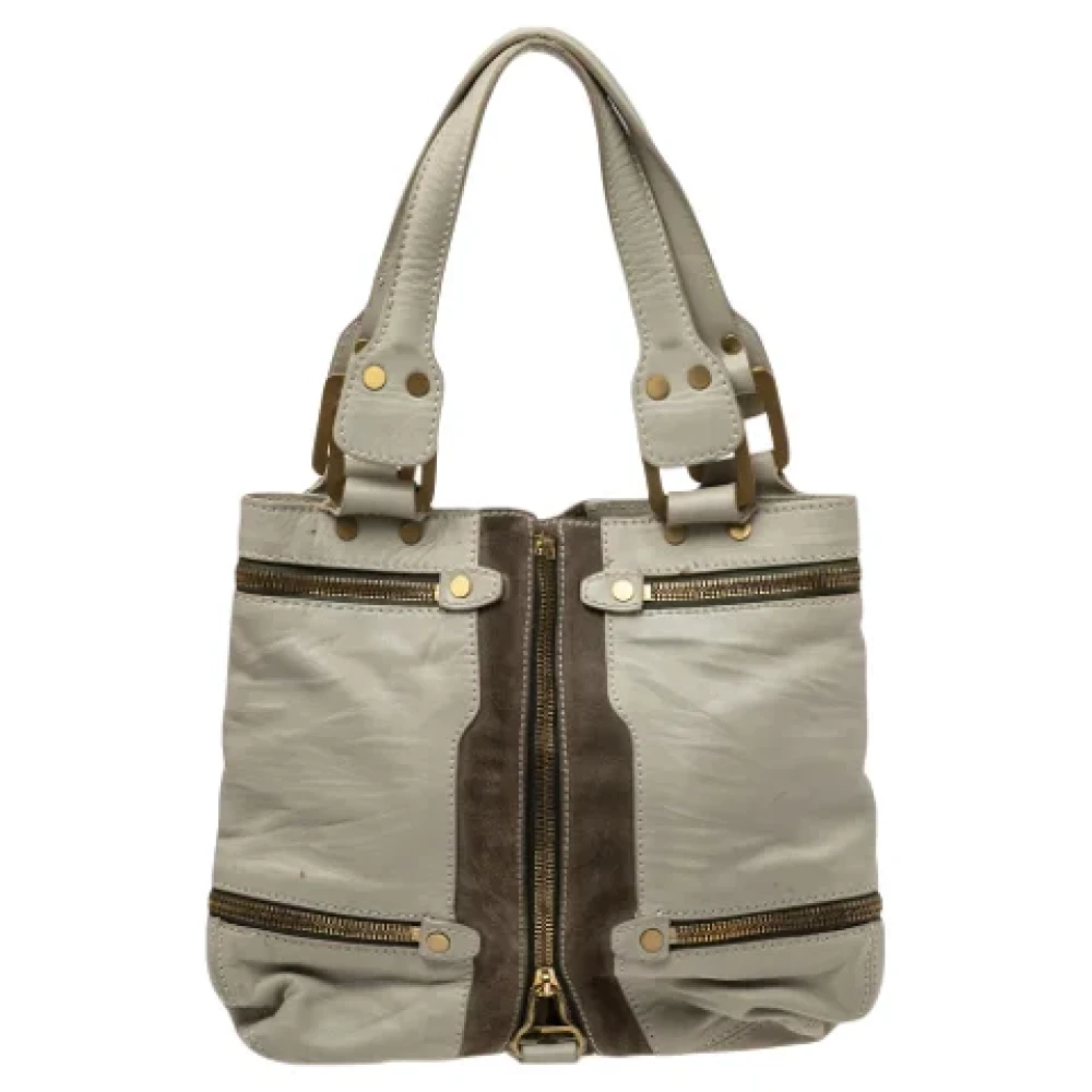 Jimmy Choo Pre-owned Leather totes Green Dames
