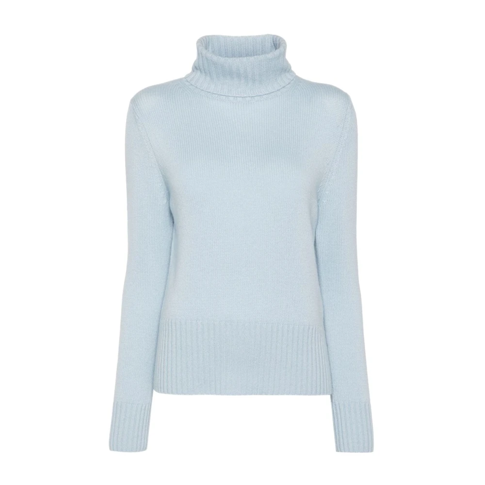 Allude Blauwe Geribbelde Trui Blue Dames