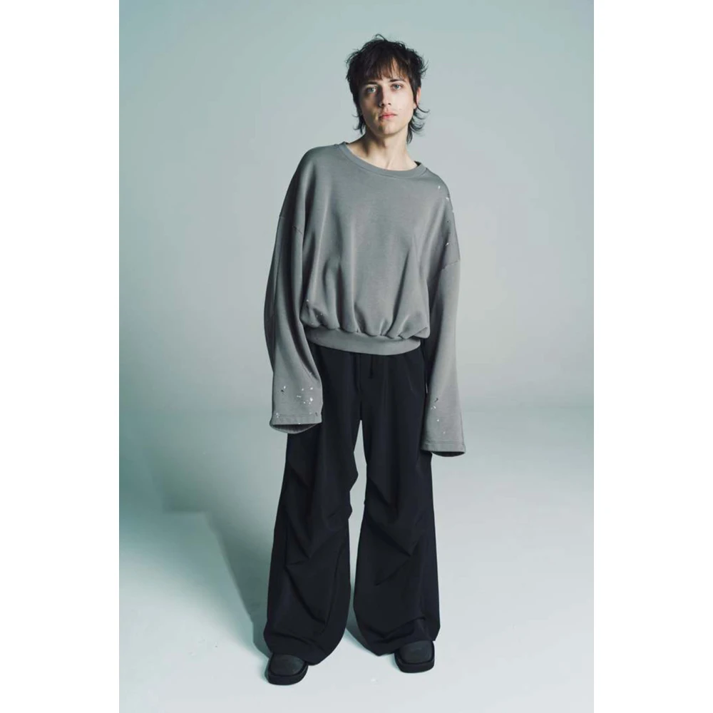 MM6 Maison Margiela Cropped Sweatshirt Gray Dames