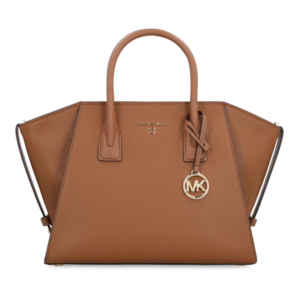Michael Kors Handtas van gekorreld leer met logobasis Brown Dames