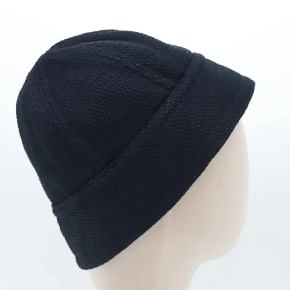 Chanel Vintage Pre-owned Cotton hats Black Dames