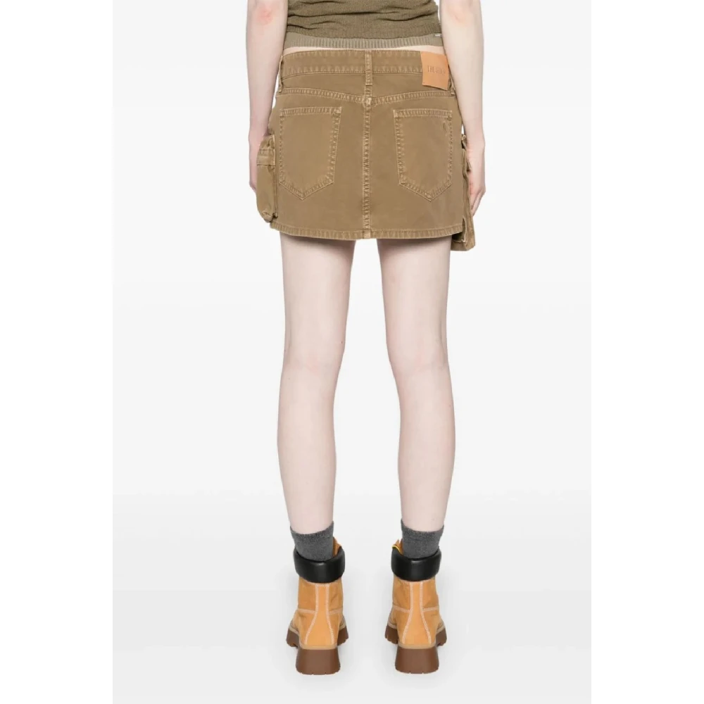 The Attico Chic Mini Skirt Fay Khaki Green Dames