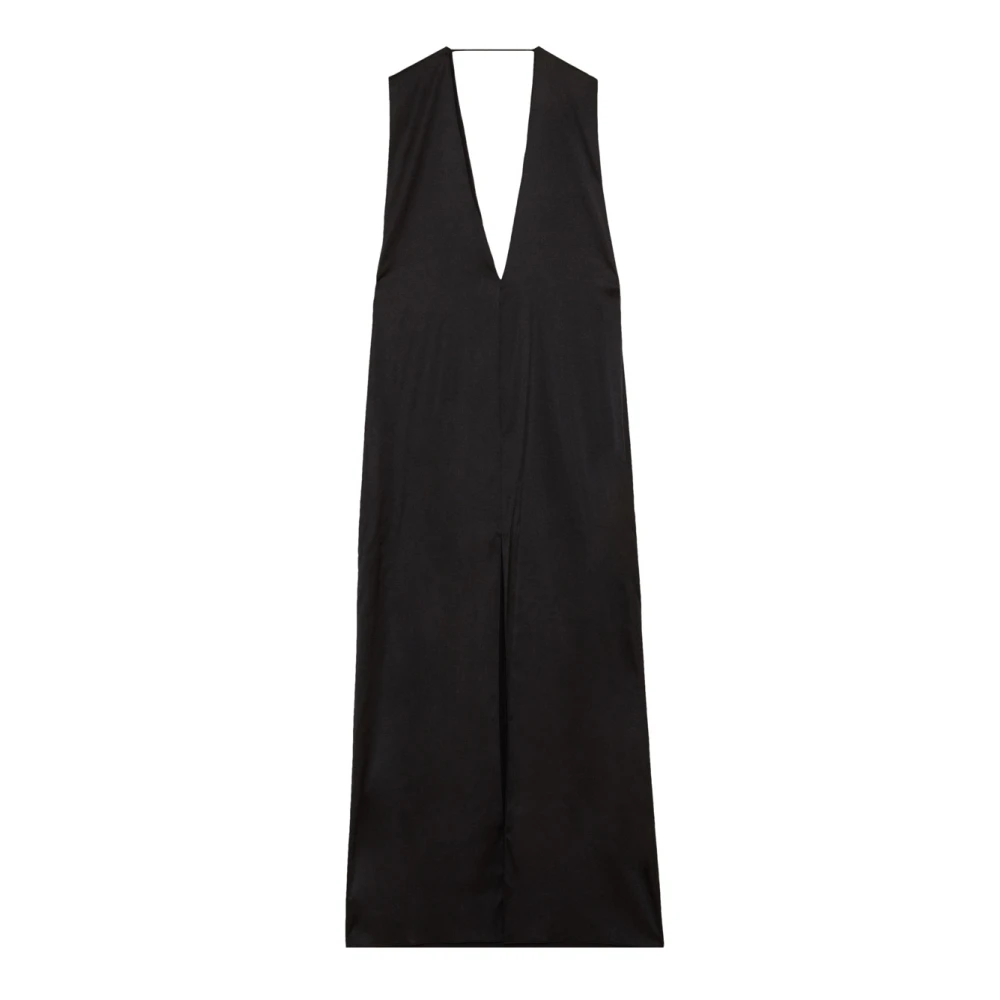 PATRIZIA PEPE Jurk Lange jurk van gecertificeerde viscose Black Dames