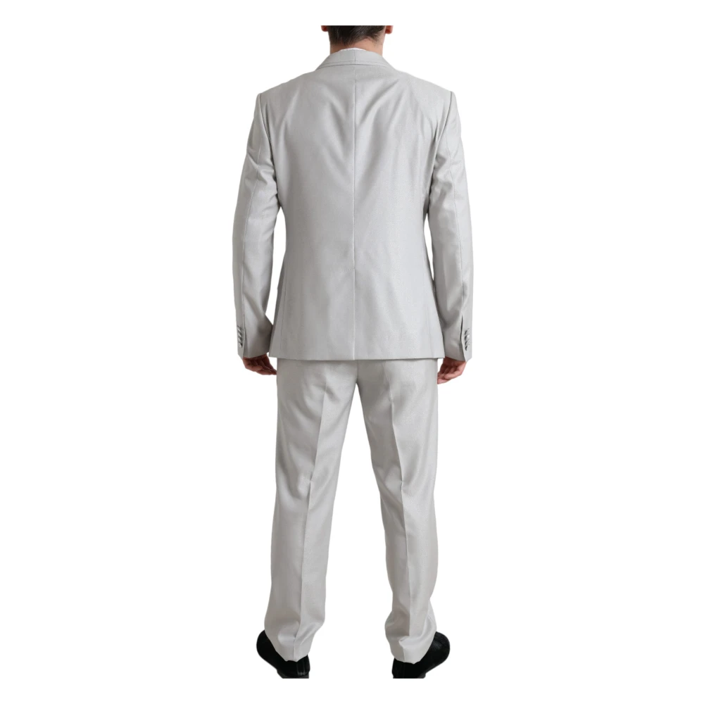 Dolce & Gabbana Single Breasted Suits Gray Heren