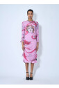robe-midi-en-maille-imprimee-et-froncee