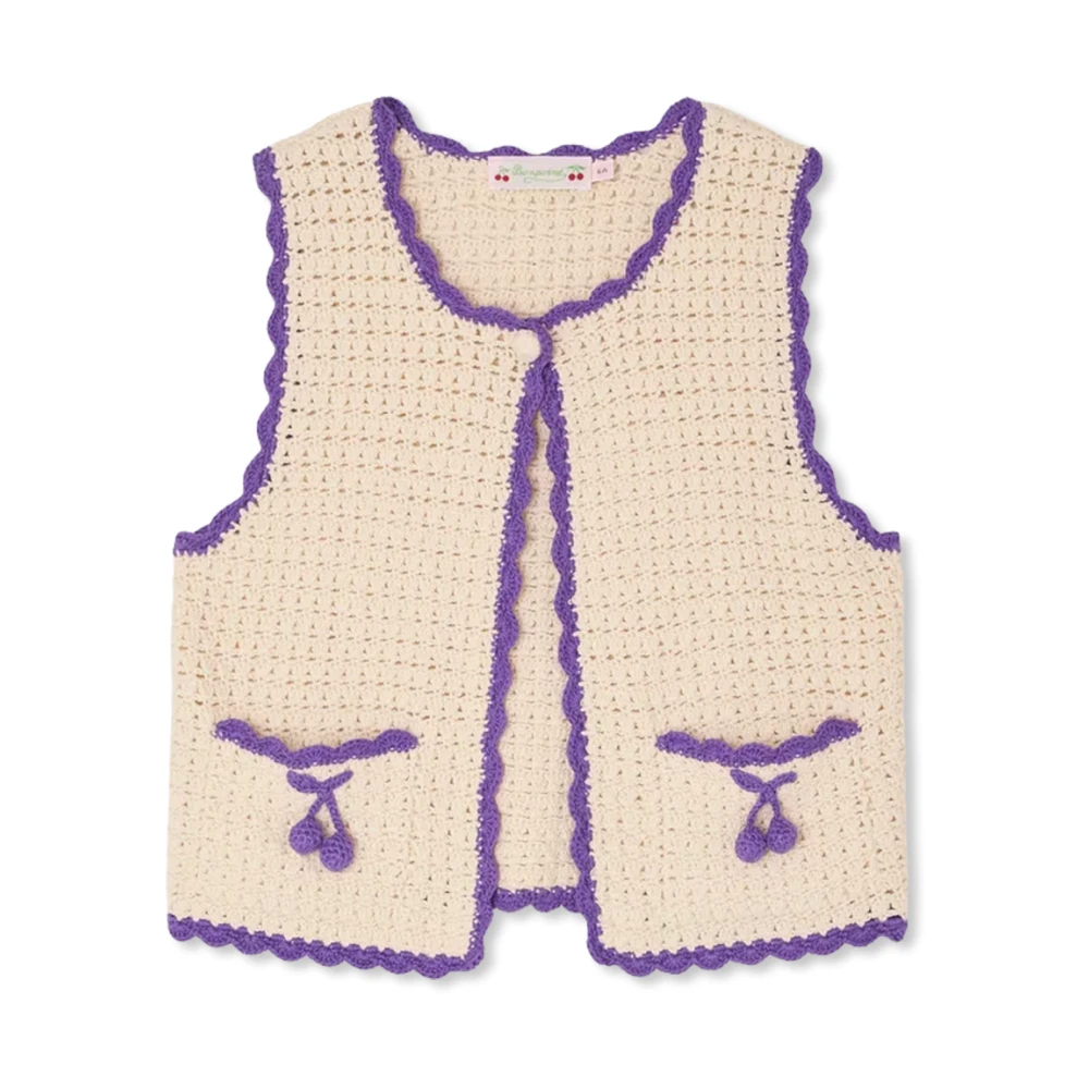 Bonpoint Unisex Kids Beige Waistcoats, 6 Y, Laila Vest