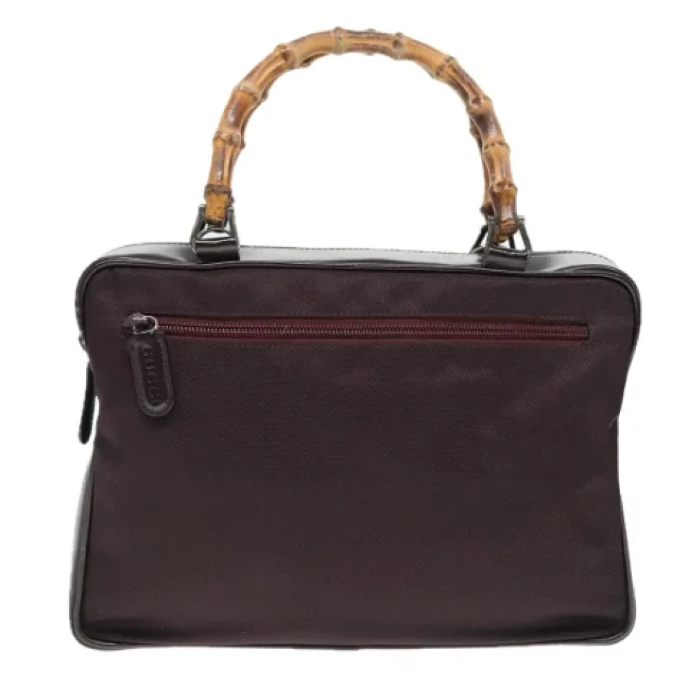 Gucci Vintage Pre-owned Fabric gucci-bags Brown Dames
