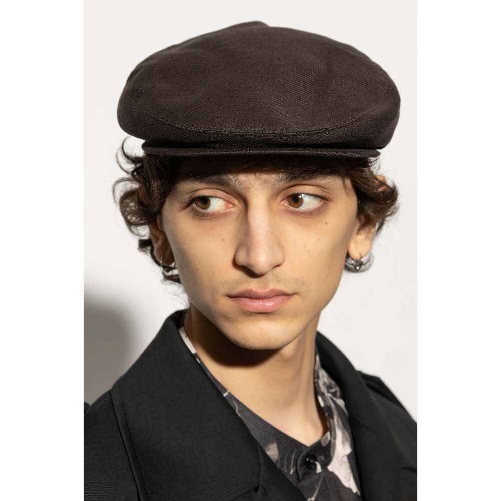 Dolce & Gabbana Platte pet met logopatch Brown Heren