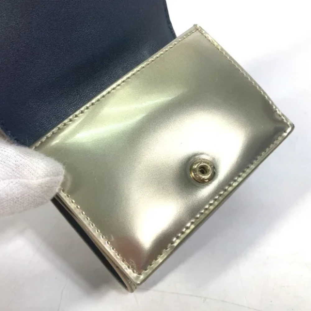 Dior Vintage Pre-owned Leather wallets Yellow Dames