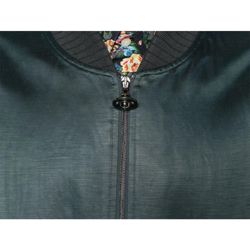 Vivienne Westwood Blauwe Bomberjack met Geribbelde Kraag Blue Heren