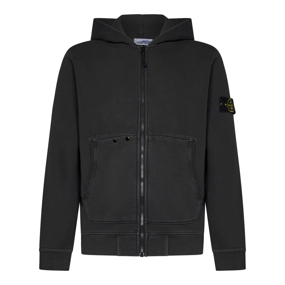 Stone Island Grå hoodie för moderna män Gray, Pojke