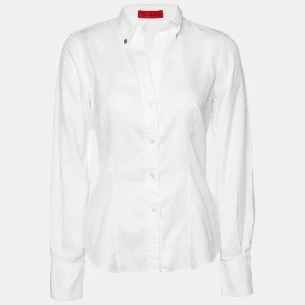 Carolina Herrera Pre-owned Cotton tops White Dames