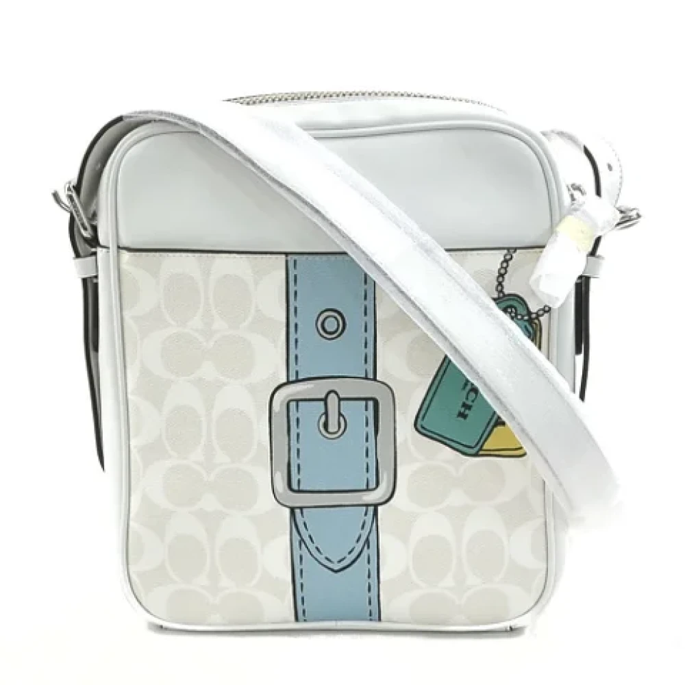 Coach Pre-owned Leather shoulder-bags White Dames