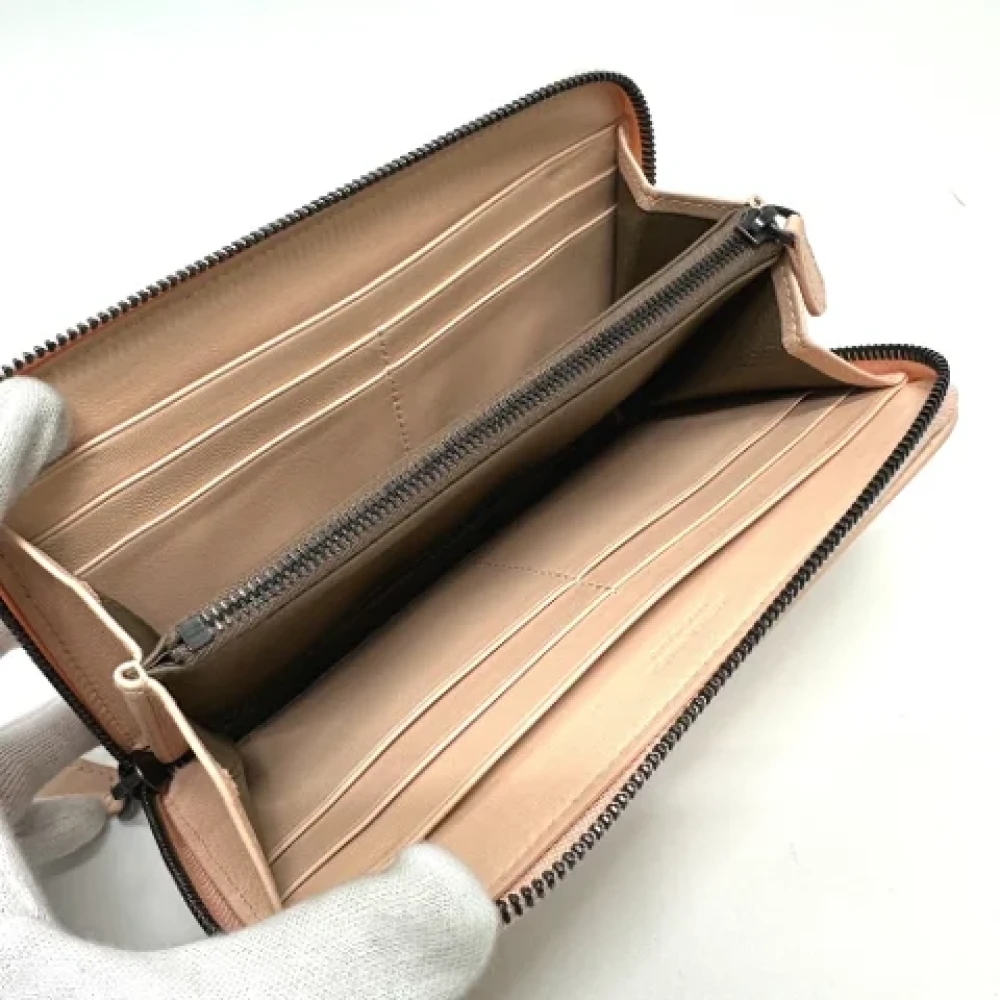 Bottega Veneta Vintage Pre-owned Leather wallets Pink Dames