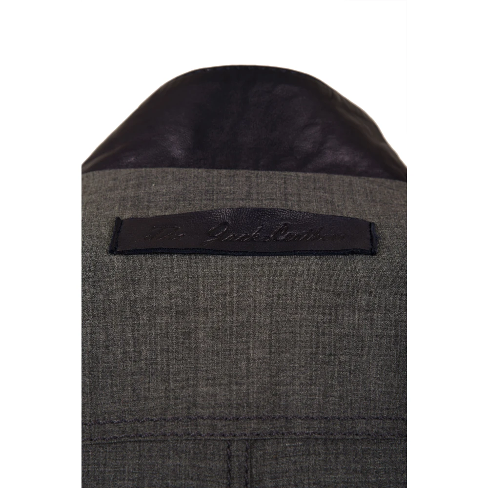 The Jack Leathers Fresco Napl Blue Leren Jas Blue Heren