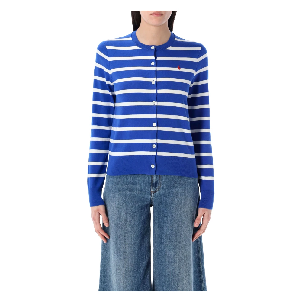 Polo Ralph Lauren Gestreepte Vest Blue Dames