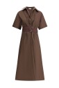 elegante-robe-en-coton-avec-col-en-v