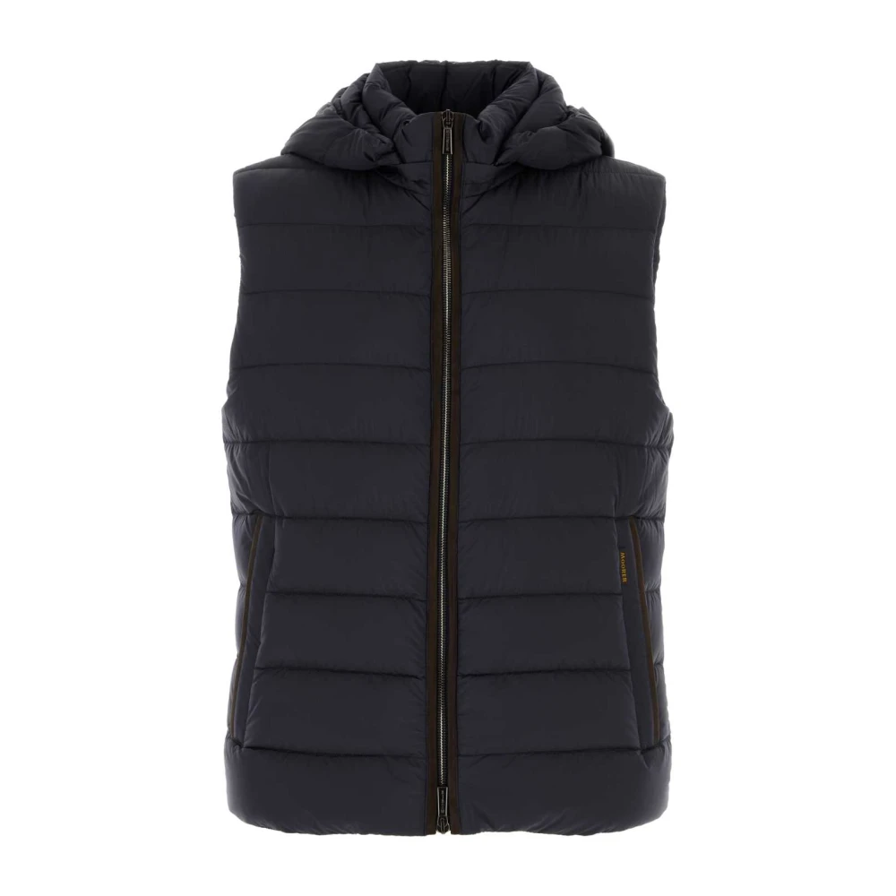 Moorer Stijlvolle Navy Blue Down Jacket Blue Heren