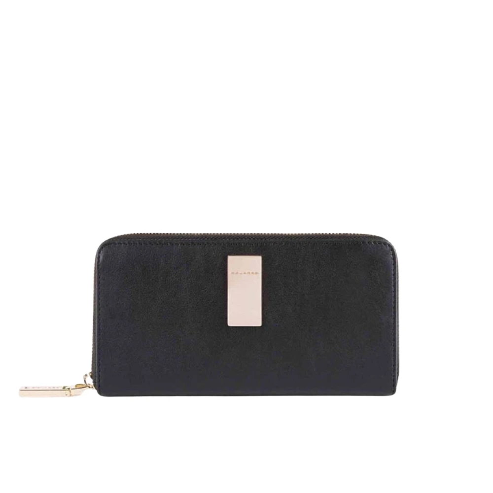 Piquadro Women's Black Zip-Around Wallet With Four Gussets - Wallets & Cardholders - One Size - Accessories