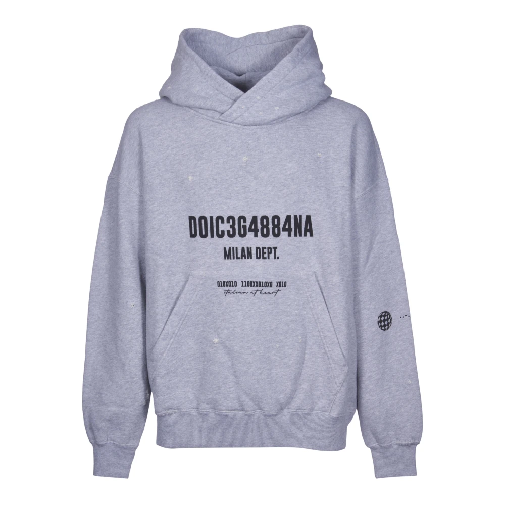 Dolce & Gabbana Grijze Sweaters met Pinafore Metal Gray Heren