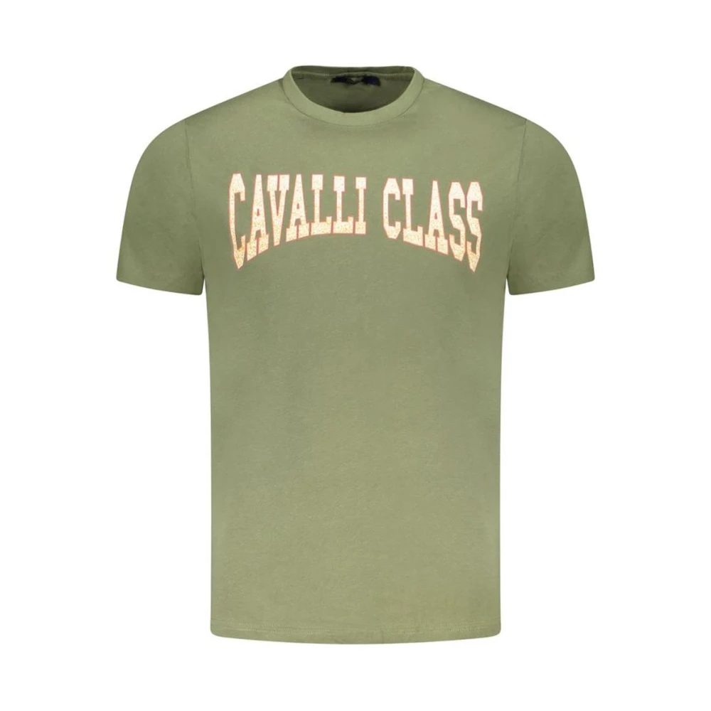 Cavalli Class Men's Green Arch Logo Tee