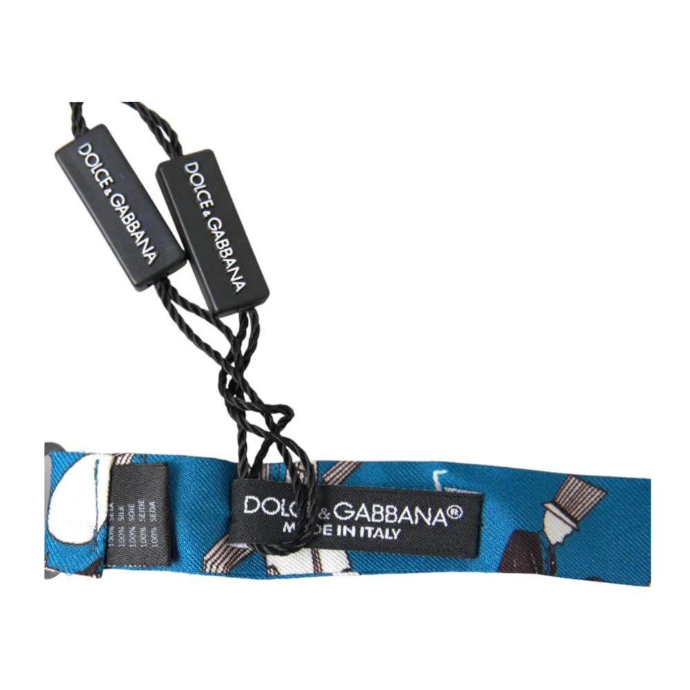 Dolce & Gabbana Blauwe Jazz Club Zijden Strik Blue Heren