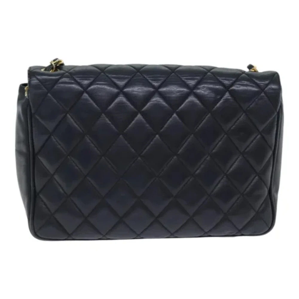 Chanel Vintage Pre-owned Leather shoulder-bags Black Dames