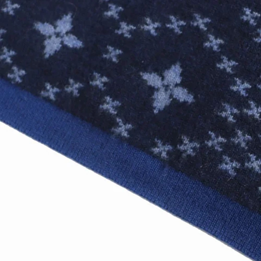 Louis Vuitton Vintage Pre-owned Cashmere scarves Blue Dames