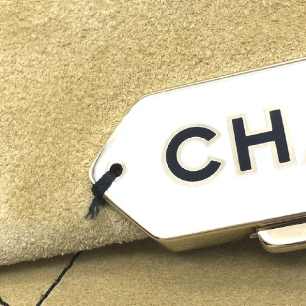 Chanel Vintage Pre-owned Suede chanel-bags Beige Dames