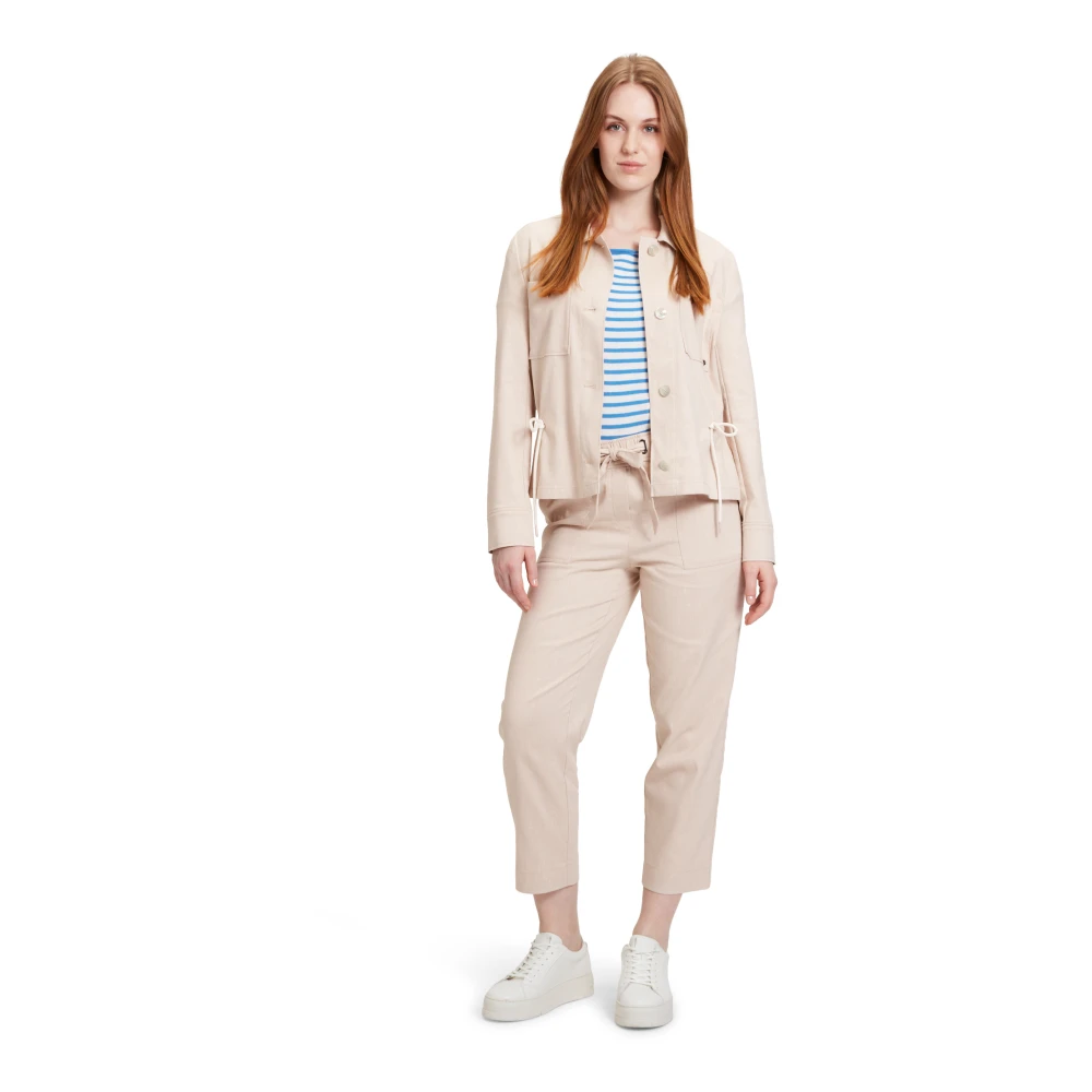 Betty & Co Casual jas met zakken Beige Dames