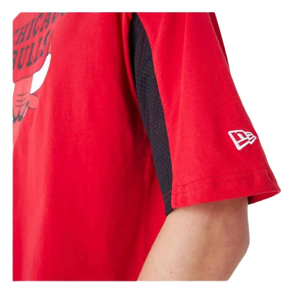 new era NBA Mesh Panel T-shirt Red Heren