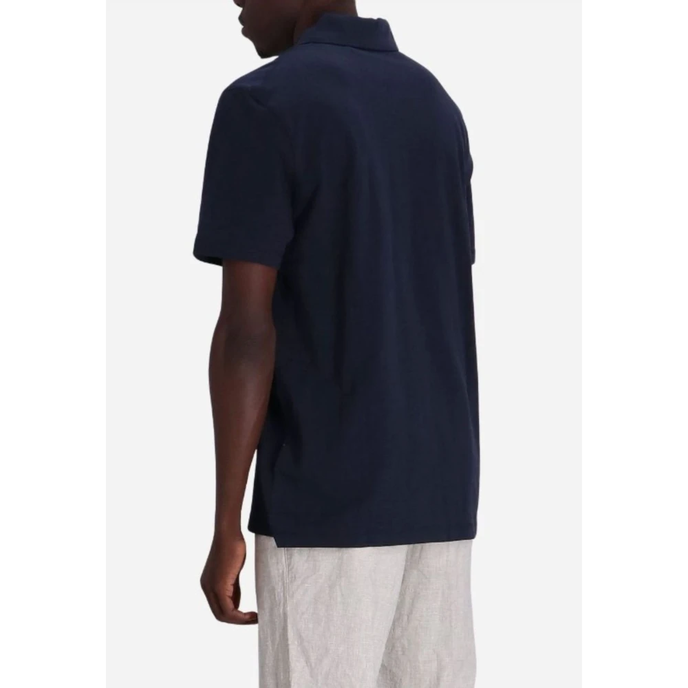 Hugo Boss Heren Slub Polo Shirt Blue Heren