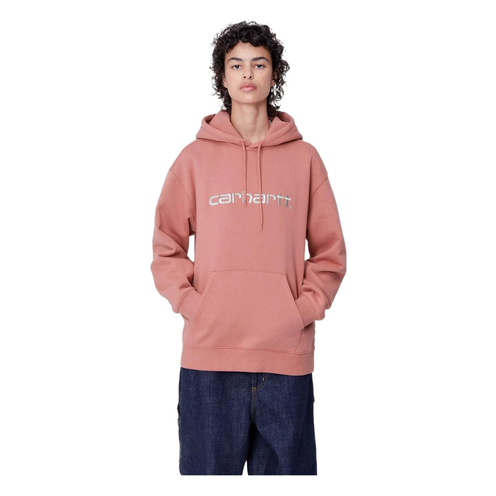 Carhartt WIP Basic Hoodie Pink Dames