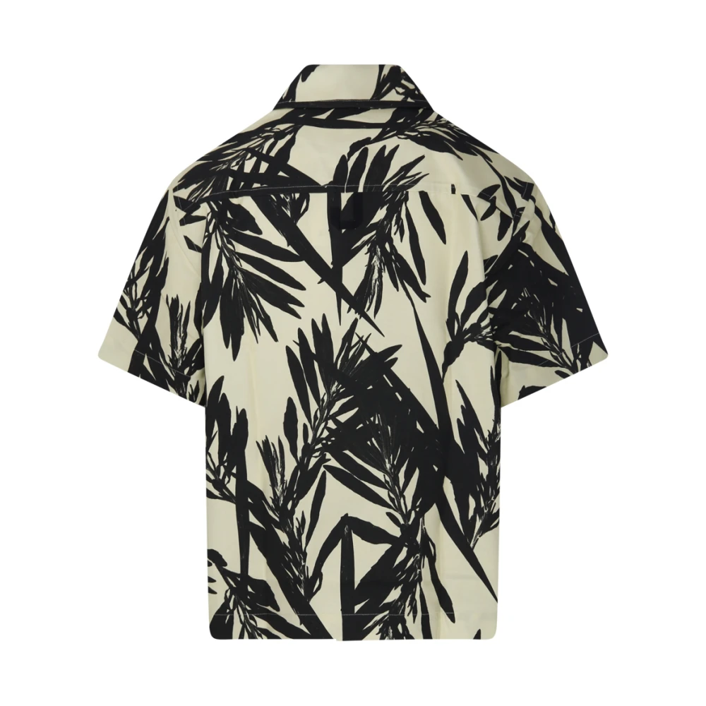 Jacquemus Zwart & Geel Bladprint Shirt Multicolor Heren
