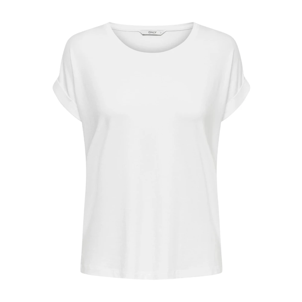 Only Women's White T-Shirts, Xs, Short Sleeve T-Shirt Regular Fit