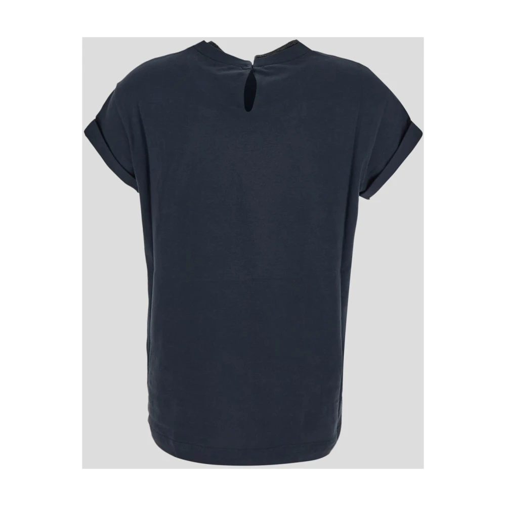 BRUNELLO CUCINELLI Katoenen T-shirt Blue Dames