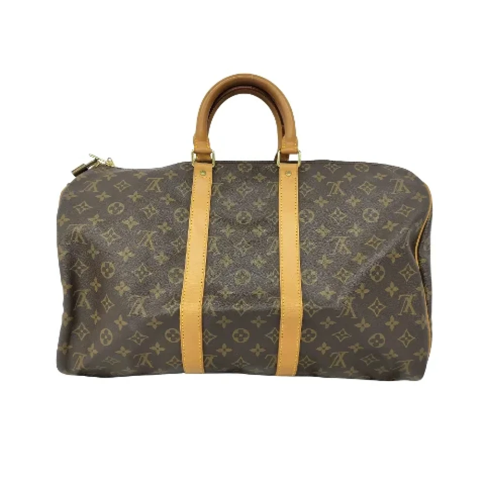 Louis Vuitton Vintage Pre-owned Leather travel-bags Brown Dames