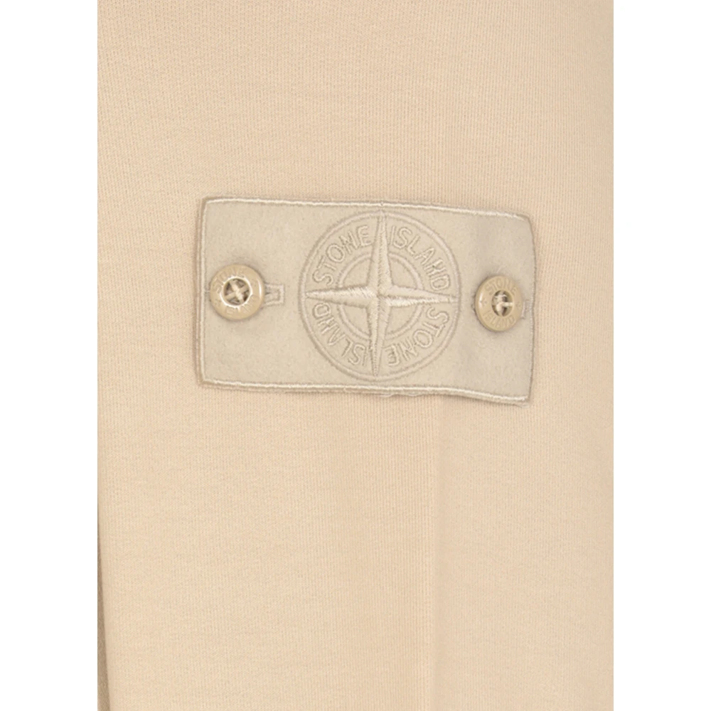 Stone Island Beige Katoenen Crewneck Sweatshirt Beige Heren